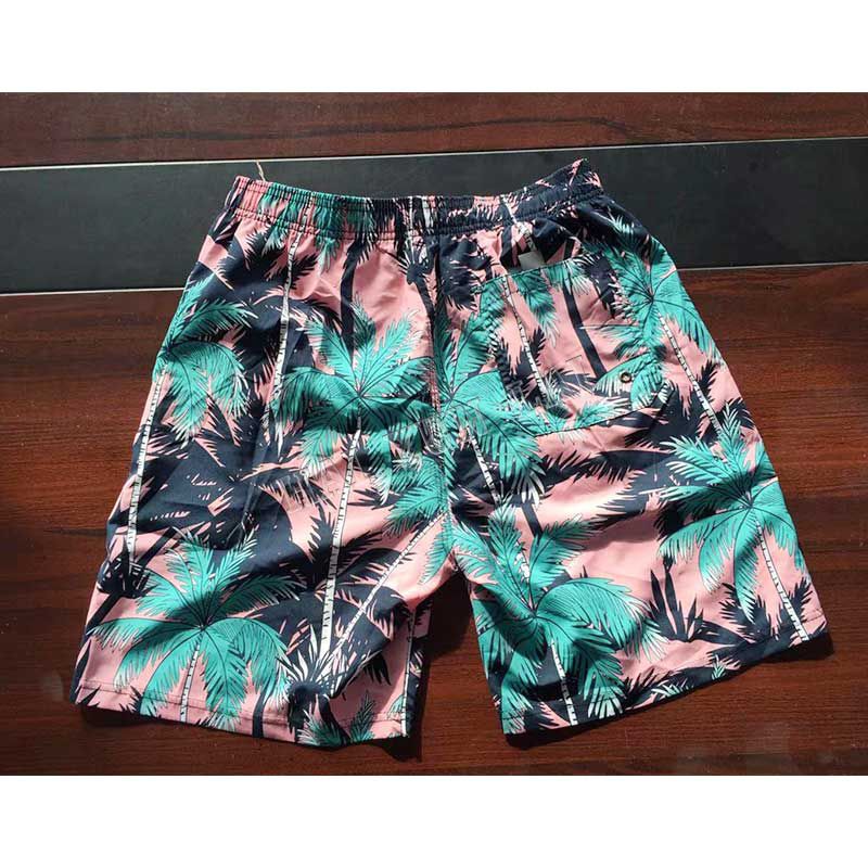 Export Palm Print Pink Men's beach bottom