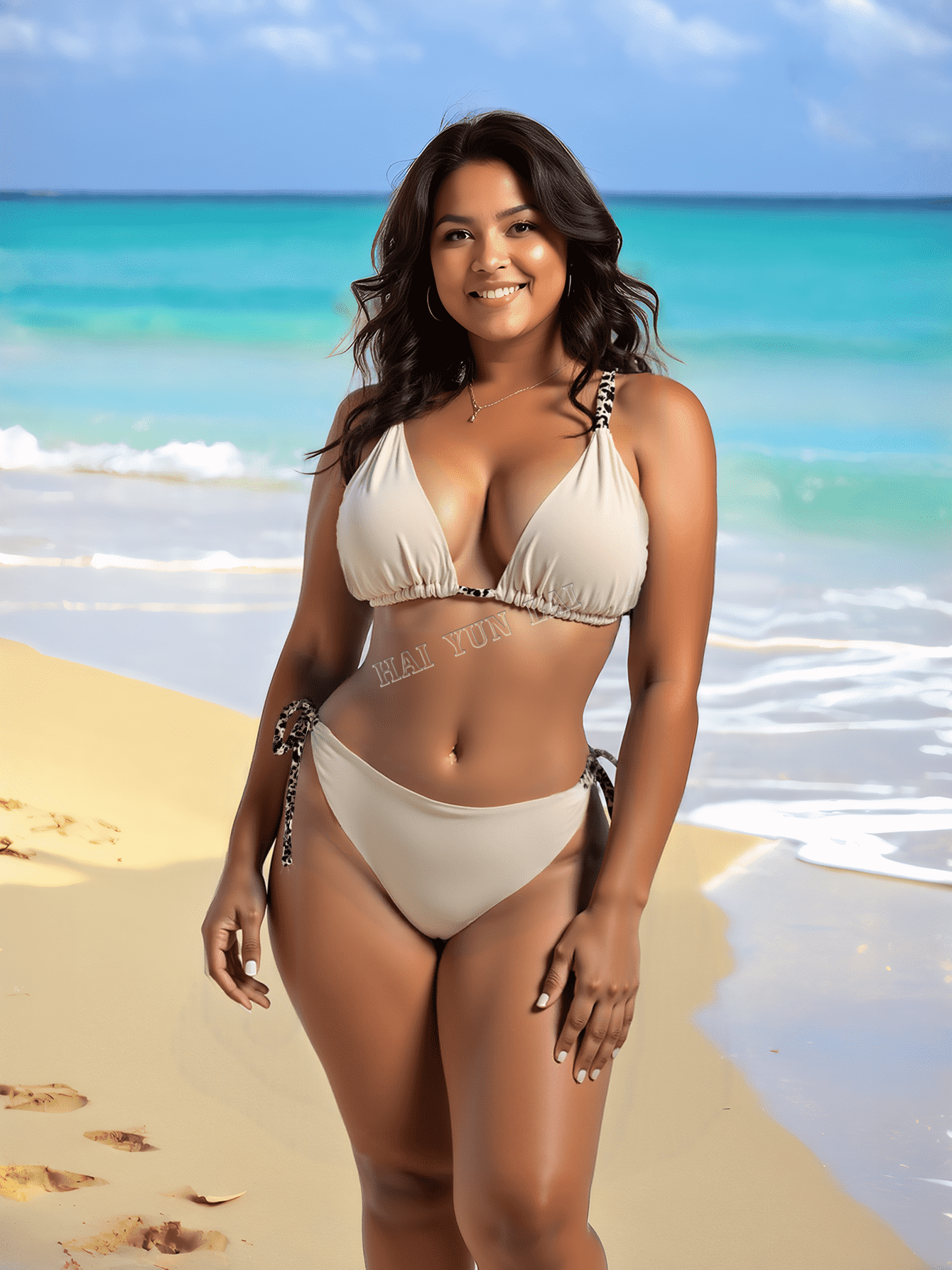 Plus Size Pure Color Bikini Beach Swimwear Thong Bikini Sexy Mini Micro Bikinis Print Swimsuit