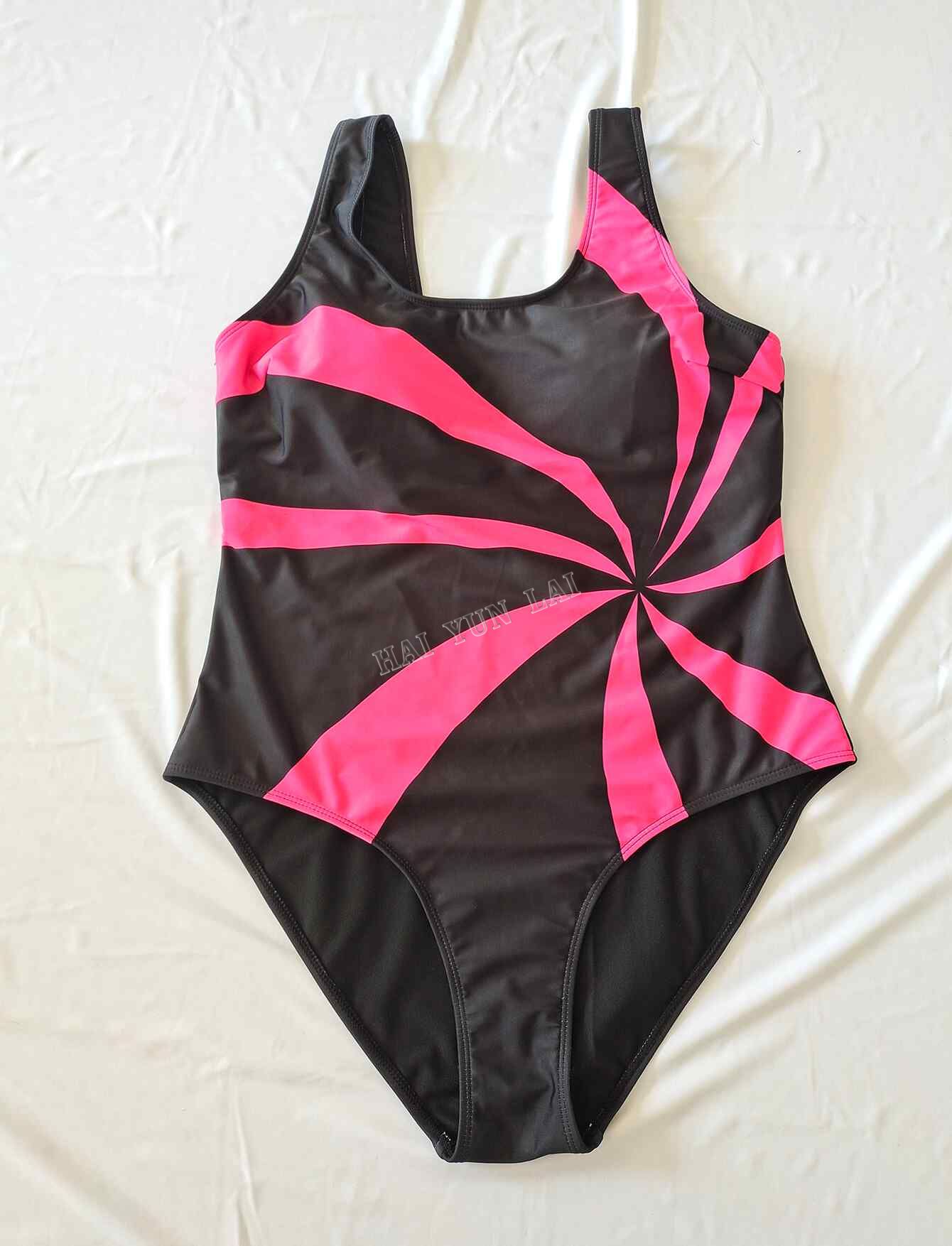 Minimalist Eye-Catching Contemporary Fit Plus-Size One-Piece Swimsuit