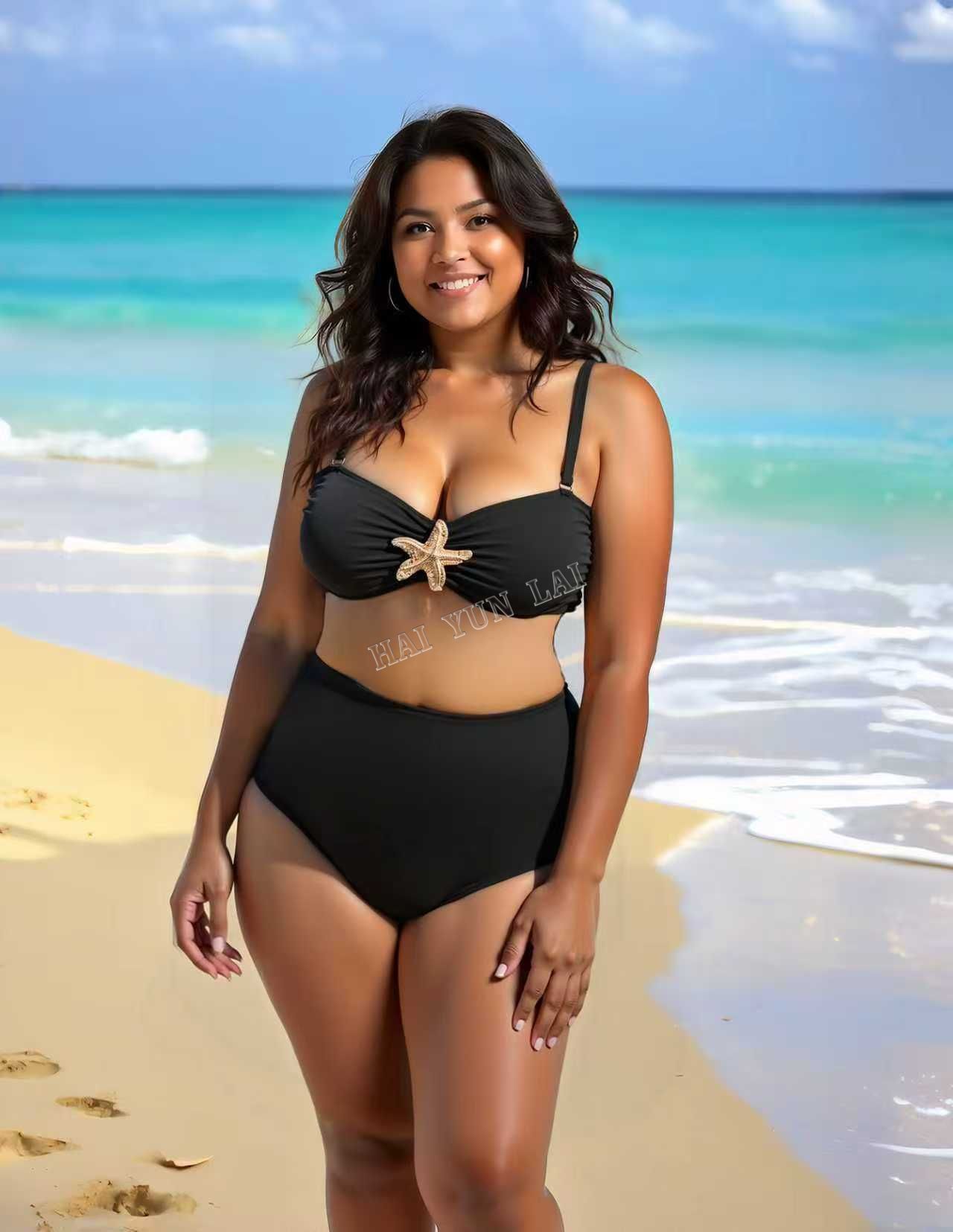 Swimwear Bandeau Bikini Solid Bikini Set Bathing Suit Beachwear Cover Ups 3 Pieces Sexy Women Swimsuit